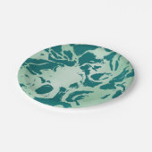 Grüne Marmor Pappteller (Schrägansicht)