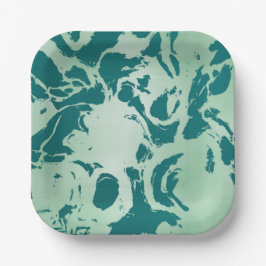 Grüne Marmor Pappteller