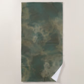 Grüne Marmor Strandtuch (Vorderseite)