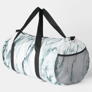Grüne Marmoransicht Duffle Bag