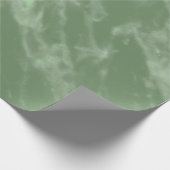 Grüne Marmoransicht Geschenkpapier (Ecke)