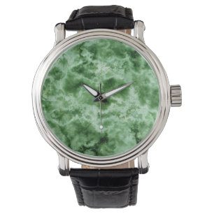 Grüne Marmorbeschaffenheit Armbanduhr