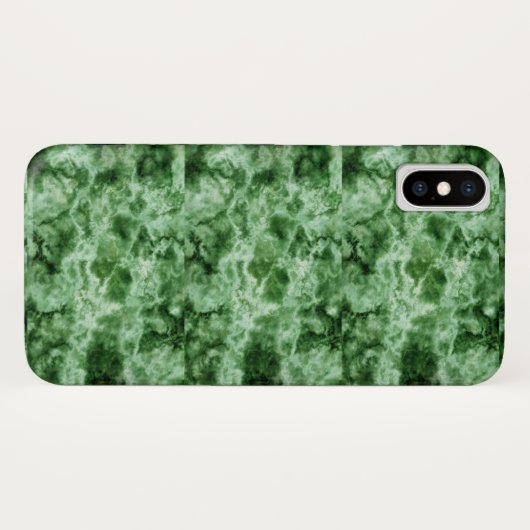 Grüne Marmorbeschaffenheit Case-Mate iPhone Hülle (Rückseite (Horizontal))