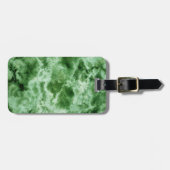 Grüne Marmorbeschaffenheit Gepäckanhänger (Vorderseite horizontal)