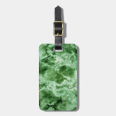 Grüne Marmorbeschaffenheit Gepäckanhänger (Vorderseite vertikal)