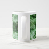 Grüne Marmorbeschaffenheit Jumbo-Tasse (Rückseite)