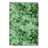 Grüne Marmorbeschaffenheit Mini Klemmbrett (Rückseite)