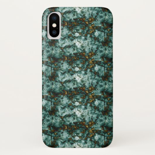 Grüne Marmorbeschaffenheit mit Adern Case-Mate iPhone Hülle (Rückseite)