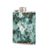 Grüne Marmorbeschaffenheit mit Adern Flachmann (Links)