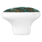 Grüne Marmorbeschaffenheit mit Adern Keramikknauf (Seitenansicht)