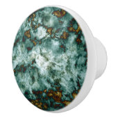 Grüne Marmorbeschaffenheit mit Adern Keramikknauf (Rechts)