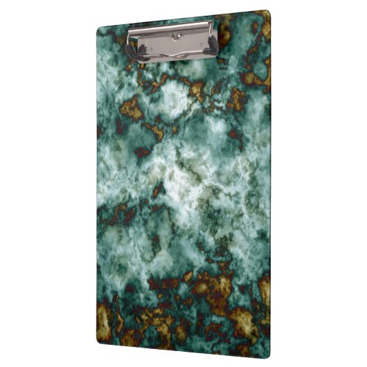 Grüne Marmorbeschaffenheit mit Adern Klemmbrett (Links)