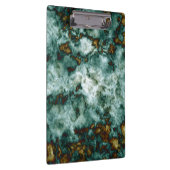 Grüne Marmorbeschaffenheit mit Adern Klemmbrett (Rechts)