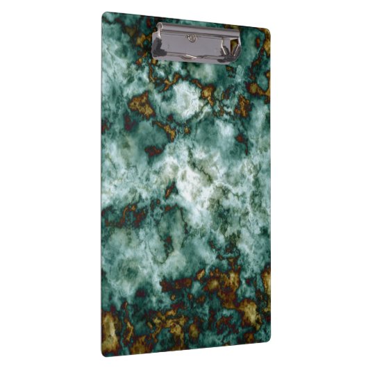 Grüne Marmorbeschaffenheit mit Adern Klemmbrett (Rechts)
