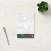 Grüne Marmorbeschaffenheit mit Adern Post-it Klebezettel (Büro)