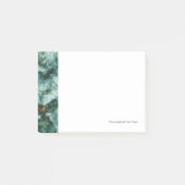 Grüne Marmorbeschaffenheit mit Adern Post-it Klebezettel (Vorderseite)