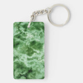 Grüne Marmorbeschaffenheit Schlüsselanhänger (Rückseite)