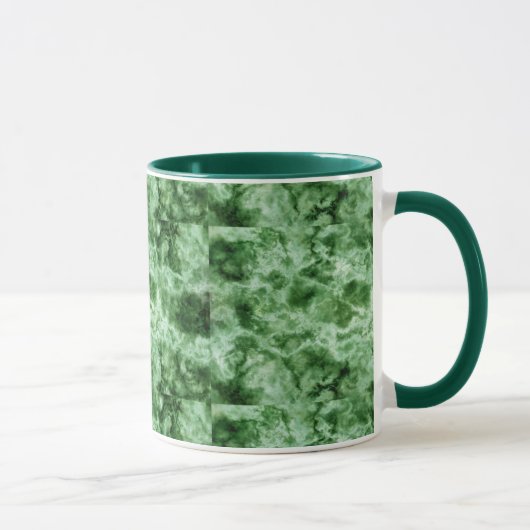 Grüne Marmorbeschaffenheit Tasse (Rechts)