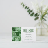 Grüne Marmorbeschaffenheit Visitenkarte (Stehend Vorderseite)