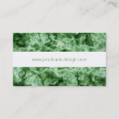 Grüne Marmorbeschaffenheit Visitenkarte (Rückseite)