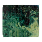 Grüne Marmordekor-Natur-natürliches Steinacryl Schneidebrett (Vorderseite)