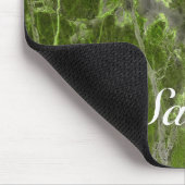 Grüne Marmorfliese aus Individuelle Name Mousepad (Ecke)