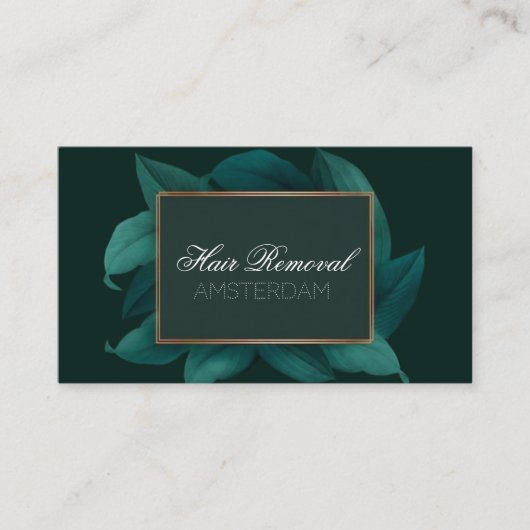 Grüne Marmorleafs Classic Visitenkarte (Vorderseite)