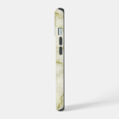 Grüne Marmorplatte Gemustert iPhone 15 Hülle (Linke Seite)