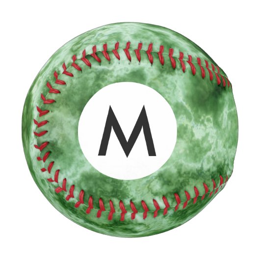Grüne Marmorstruktur Baseball (Vorderseite Links)
