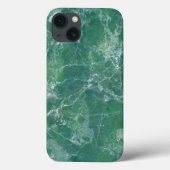 Grüne Marmorstruktur Case-Mate iPhone Hülle (Rückseite)