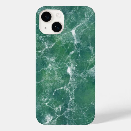 Grüne Marmorstruktur Case-Mate iPhone Hülle (Rückseite)