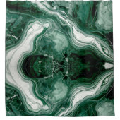 Grüne Marmorstruktur Duschvorhang (Vorderseite)