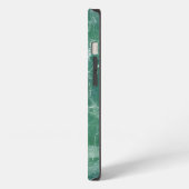 Grüne Marmorstruktur iPhone Hülle (Linke Seite)