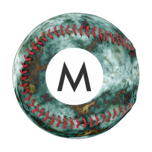 Grüne Marmorstruktur mit Venen Baseball