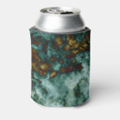 Grüne Marmorstruktur mit Venen Dosenkühler (Kanne Rückseite)
