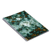 Grüne Marmorstruktur mit Venen Notizblock (Rechte Seite)