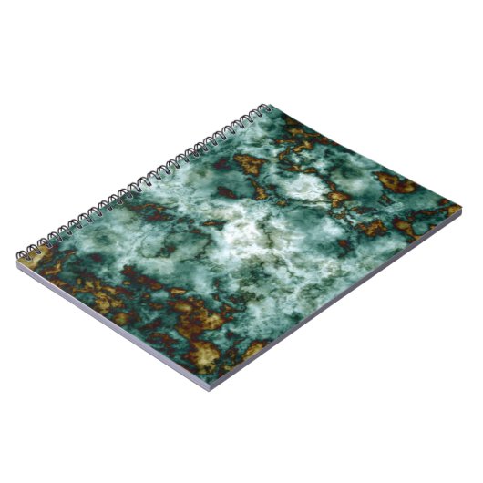 Grüne Marmorstruktur mit Venen Notizblock (Linke Seite)