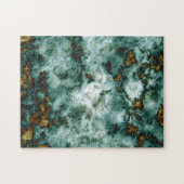 Grüne Marmorstruktur mit Venen Puzzle (Horizontal)