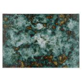 Grüne Marmorstruktur mit Venen Schneidebrett (Vorderseite)