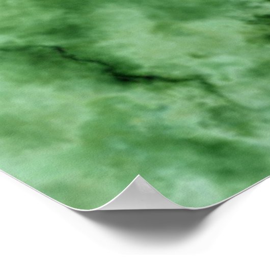 Grüne Marmorstruktur Poster (Ecke)