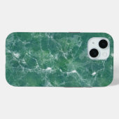 Grüne Marmortextur Case-Mate iPhone Hülle (Rückseite (Horizontal))