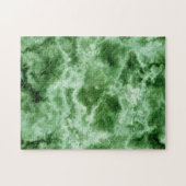 Grüne Marmortextur Puzzle (Horizontal)