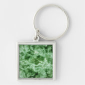 Grüne Marmortextur Schlüsselanhänger (Vorne)