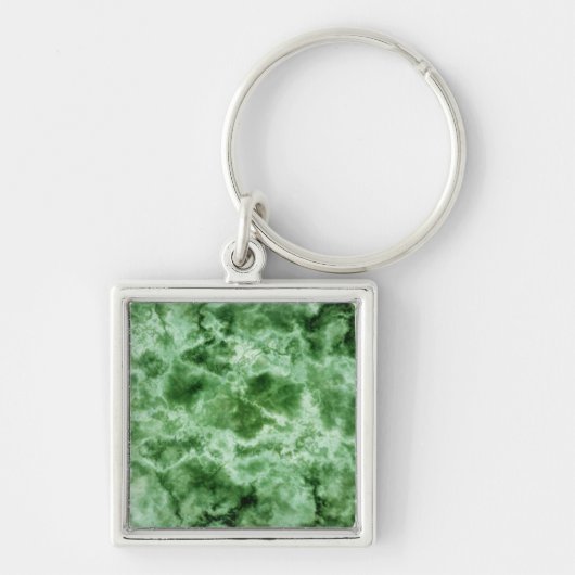 Grüne Marmortextur Schlüsselanhänger (Vorne)