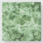 Grüne Marmortextur Steinuntersetzer (Vorderseite)