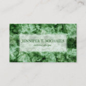 Grüne Marmortextur Visitenkarte (Vorderseite)
