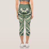 Grüne Maschine Capri Leggings (Rückseite)