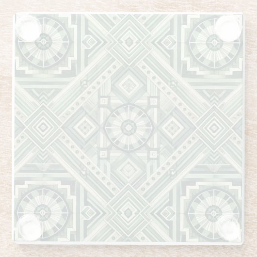 Grüne Maschine Glasuntersetzer (Rückseite)