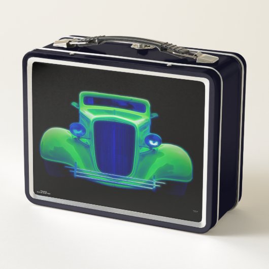 Grüne Maschine - Metalldose Metall Brotdose (Rückseite)