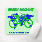 Grüne Maschine Mousepad (Mit Mouse)